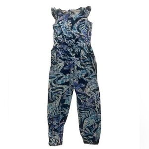 LILLY PULITZER kids girls JUMPSUIT romper  BLUE L
